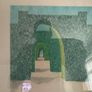 Original Signed Danker Napiorkowska Drawing (1980) - "Cypress Hedges and Arches" Image 2