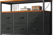 Chest of Drawers Bedroom with 6 Drawers Retro Color