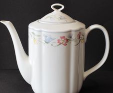 Royal Winton Fine Porcelain Coffee Pot with Floral Garland Decoration