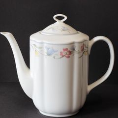 Royal Winton Fine Porcelain Coffee Pot with Floral Garland Decoration