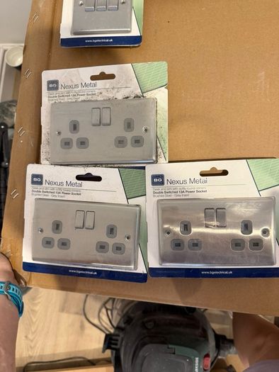 BG nexus electrical sockets and switches