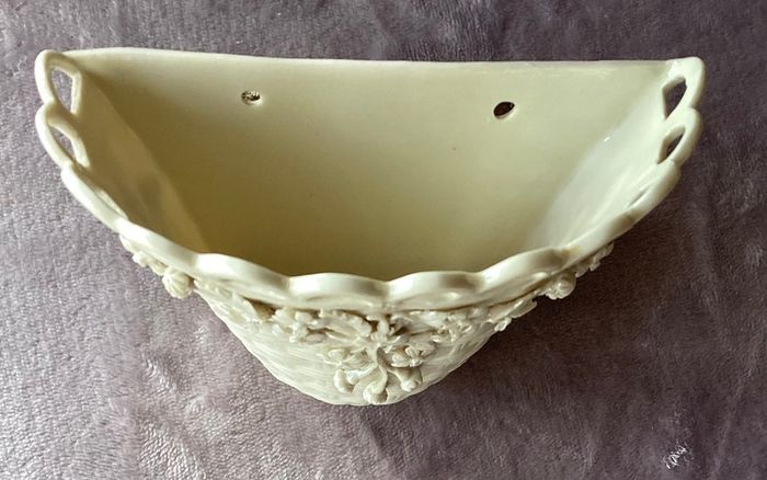 Antique Belleek Wall Mounted Vase