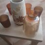 Vase x 2 plus 4 Glass Tealight Holder's all for 14.00euro .. Price Drop Image 6