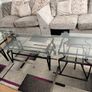 Glass Centre Table with 2 Matching Side Tables 3 Piece Set Image 4