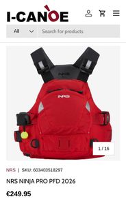 Nrs Whitewater Ninja Pfd Size Xs/m