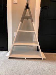 Tipi bookshelves - white grey