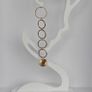 Elegant Gold Starburst Disc & Link Earrings Image 7