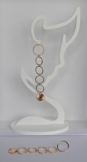 Elegant Gold Starburst Disc & Link Earrings