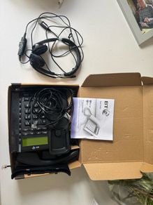 Landline phone and Jabra headphones