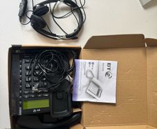 Landline phone and Jabra headphones
