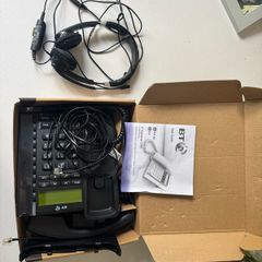 Landline phone and Jabra headphones