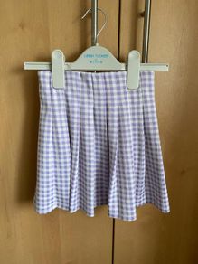 Next Girls Mauve Check Skirt - see 3 pics