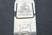 Vintage Bermuda Sterling Silver Bookmark Clip Coat of Arms Map Hallmarked 20g