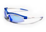 Luna Sky Running Cycling Sunglasses with Hard Protective Case Blue Revo Lenses