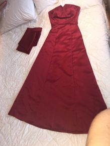 Formal Debs Dress Wine