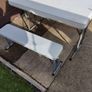 Folding table and benches Image 4