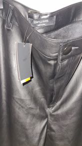 Jd Williams Black Leather Pants Size Uk 24r (nwt)