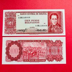 Bolivia. 100 Pesos  1962. Pick 164a .unc