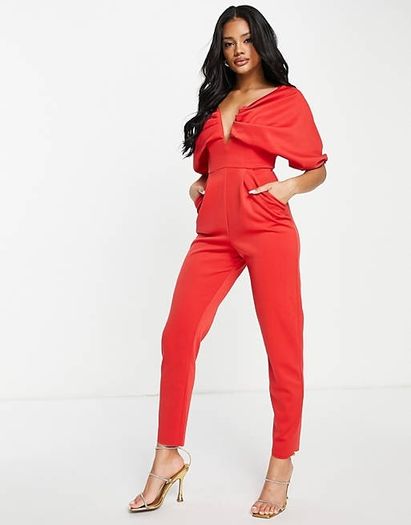 Scuba off the shoulder jumpsuit