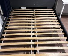 IKEA double bed, mattress and two under bed storage drawers