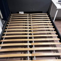 IKEA double bed, mattress and two under bed storage drawers
