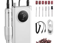 main image for ad Nail Drill Electric Manicure Nail Clipper 40000rpm File Machine LCD