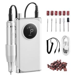 Nail Drill Electric Manicure Nail Clipper 40000rpm File Machine LCD