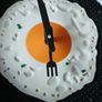 Fried Egg Frying Pan Clock Image 4