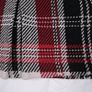 Mango Vintage Red Black White Plaid Tartan Buckle Detail Mini Skirt 12UK/40EU Image 2