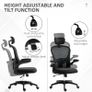 Office Chair Multi Adjustable with Lumbar Support, Headrest Image 3