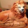 Antique Staffordshire Lions  - Pair Image 2