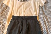 Burberry shorts and tshirt