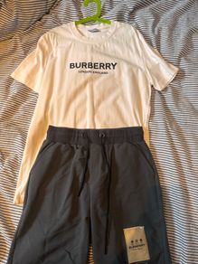 Burberry shorts and tshirt