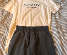 Burberry shorts and tshirt