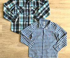 2 boys checkered shirts 6/7y