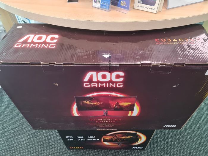 AOC Gaming CU34G2XP  Ultrawide Curved Gaming Monitor  WQHD 3440x1440  180Hz  1ms  FreeSync Premium