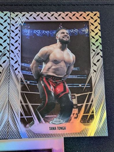 WWE Topps Chrome 2026 Refractor x2 & Diamond Plate x3 Refractor Set