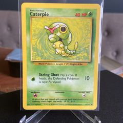 Pokemon Base set Caterpie 45/102 Near Mint Condition