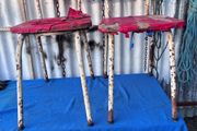 2 1960s vintage metal chairs