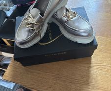 (marco tozzi) gold shoes