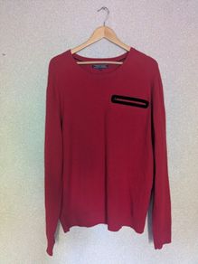 Tommy Hilfiger red cotton jumper size XXL