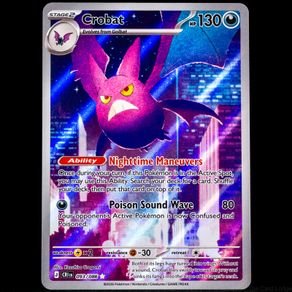 Crobat 093/086 Illustration Art Rare Holo Chaos Rising Mega Evolution Pokemon Card