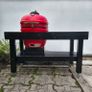 24" Ceramic Kamado & Custom Outdoor Table with integrated Parasol. Image 2