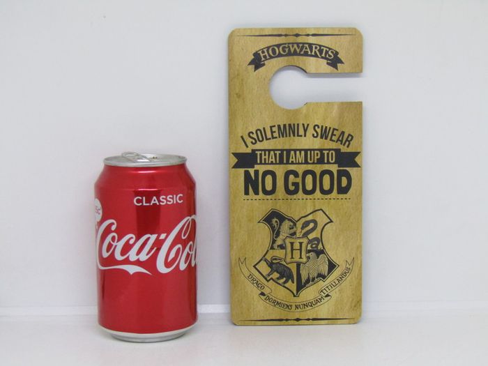 Harry Potter Door Sign With I Solemnly Swear That I Am Up To No Good Novelty Collectible From Penneys Primark Home   Brand new in original packaging This is official merchandise