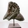 Horse Sculpture - Patinated Bronze, Marble (Signed) Image 5