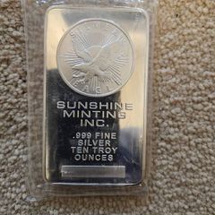10 oz Silver Minted Bar