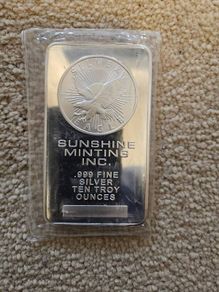 10 oz Silver Bar (minted)