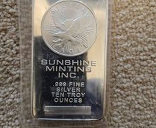 10 oz Silver Bar (minted)