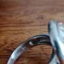 Vintage Sterling Silver with Clear Quartz Gem Image 7