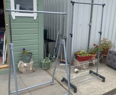 2 clothes rails